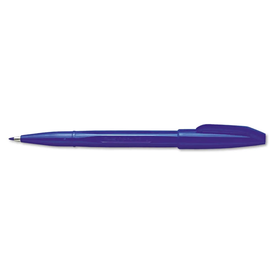 pentel-sign-pen-s520-feutre-pointe-acrylique-2-0-mm-bleu-lot-de-12 image 1