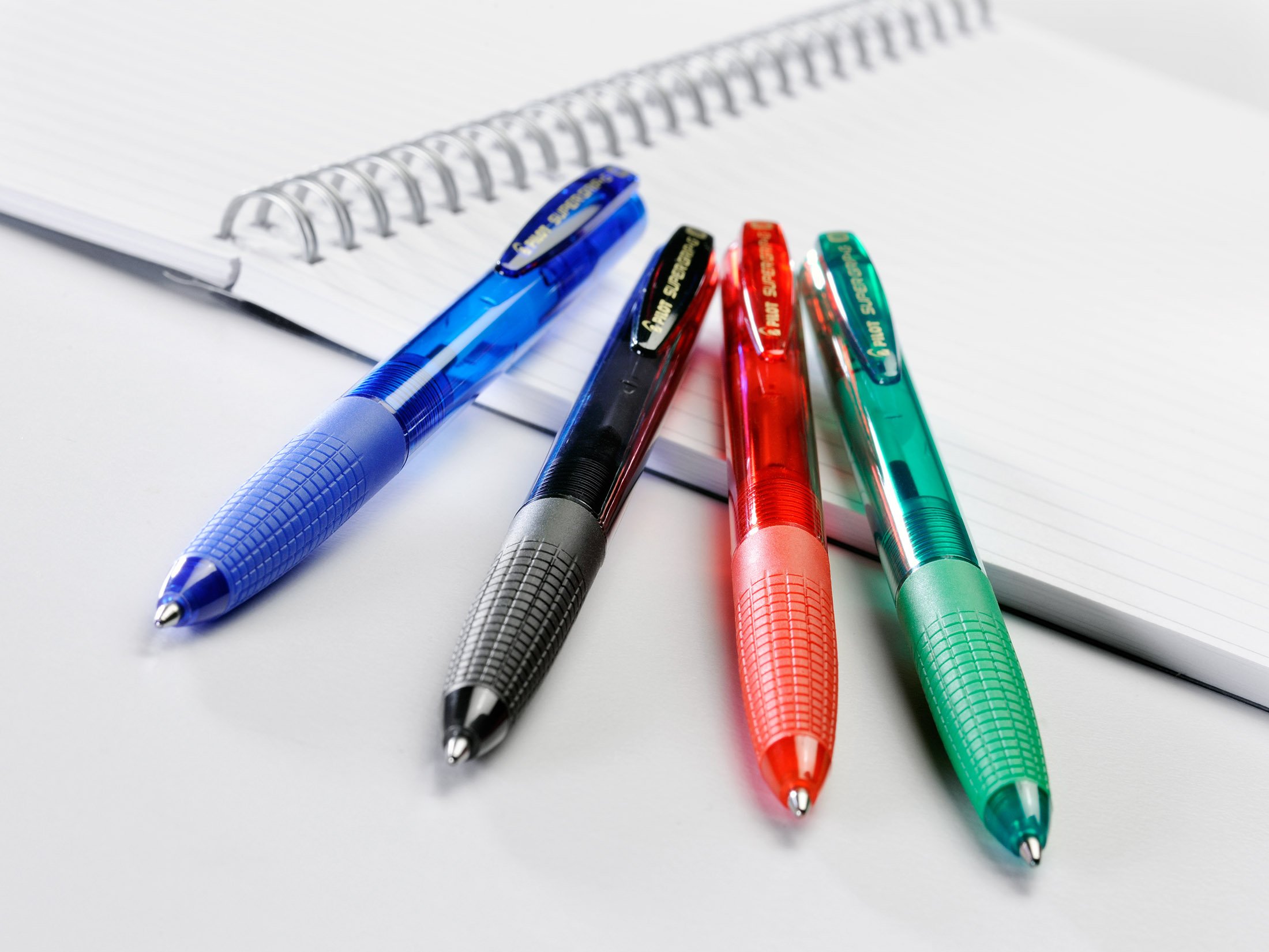 pilot-super-grip-g-stylo-bille-r-tractable-lot-de-6-bleu-pointe-moyenne-1-mm image 6