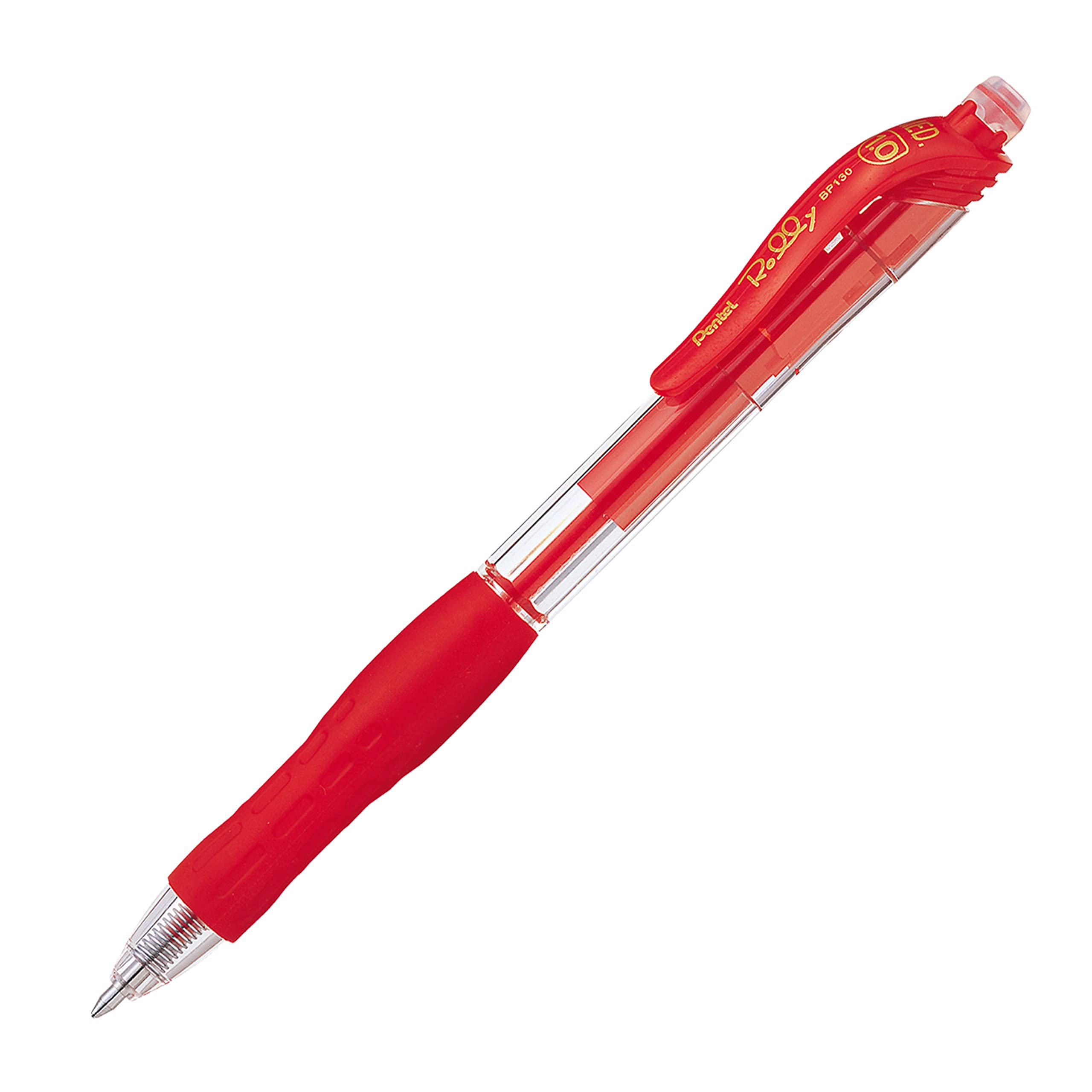 pentel-rolly-bp130-a-stylo-bille-r-tractable-1-mm-noir-lot-de-12 image 3