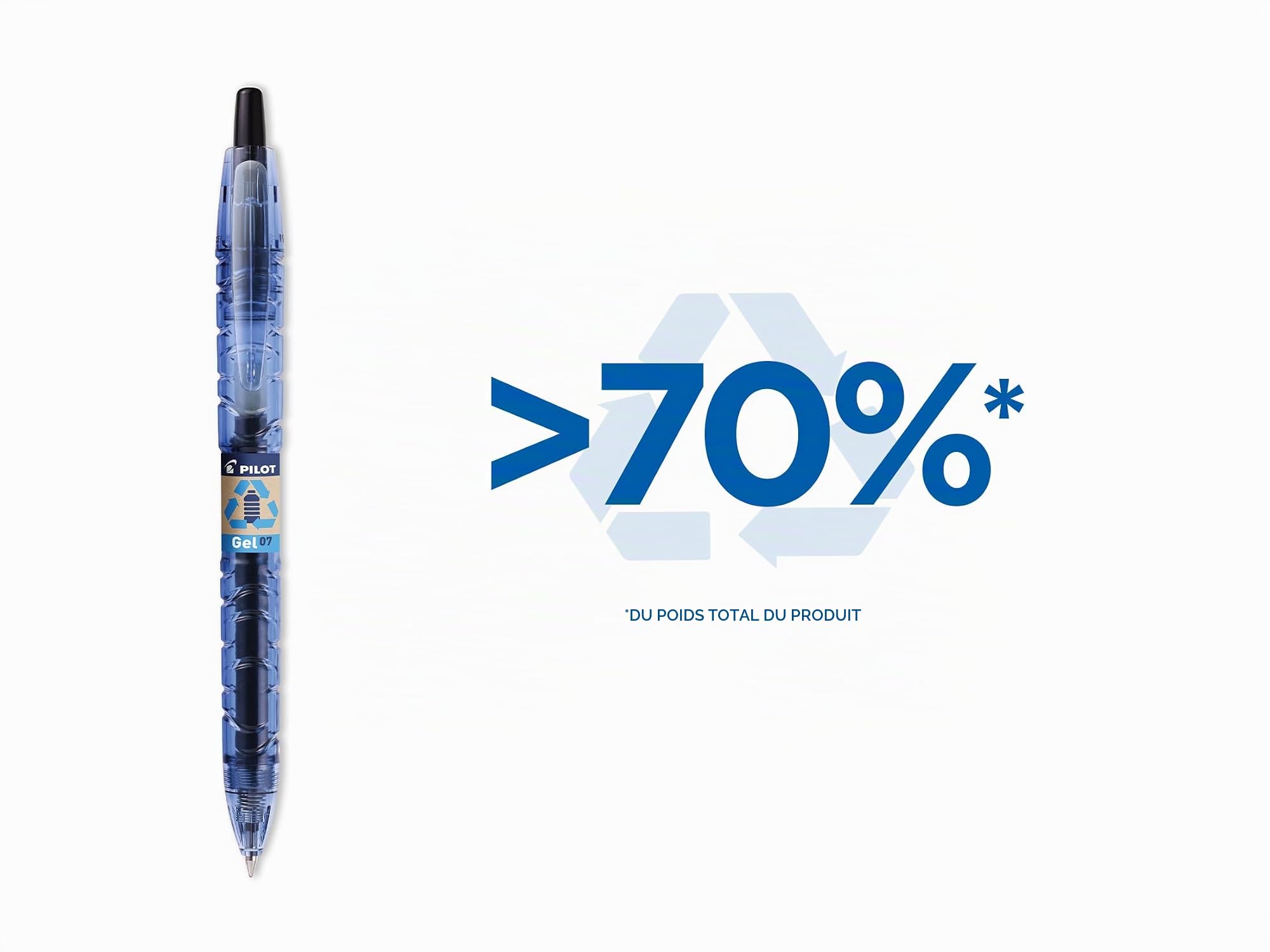 pilot-b2p-begreen-roller-gel-r-tractable-rechargeable-lot-de-4-bleu-pointe-moyen image 3