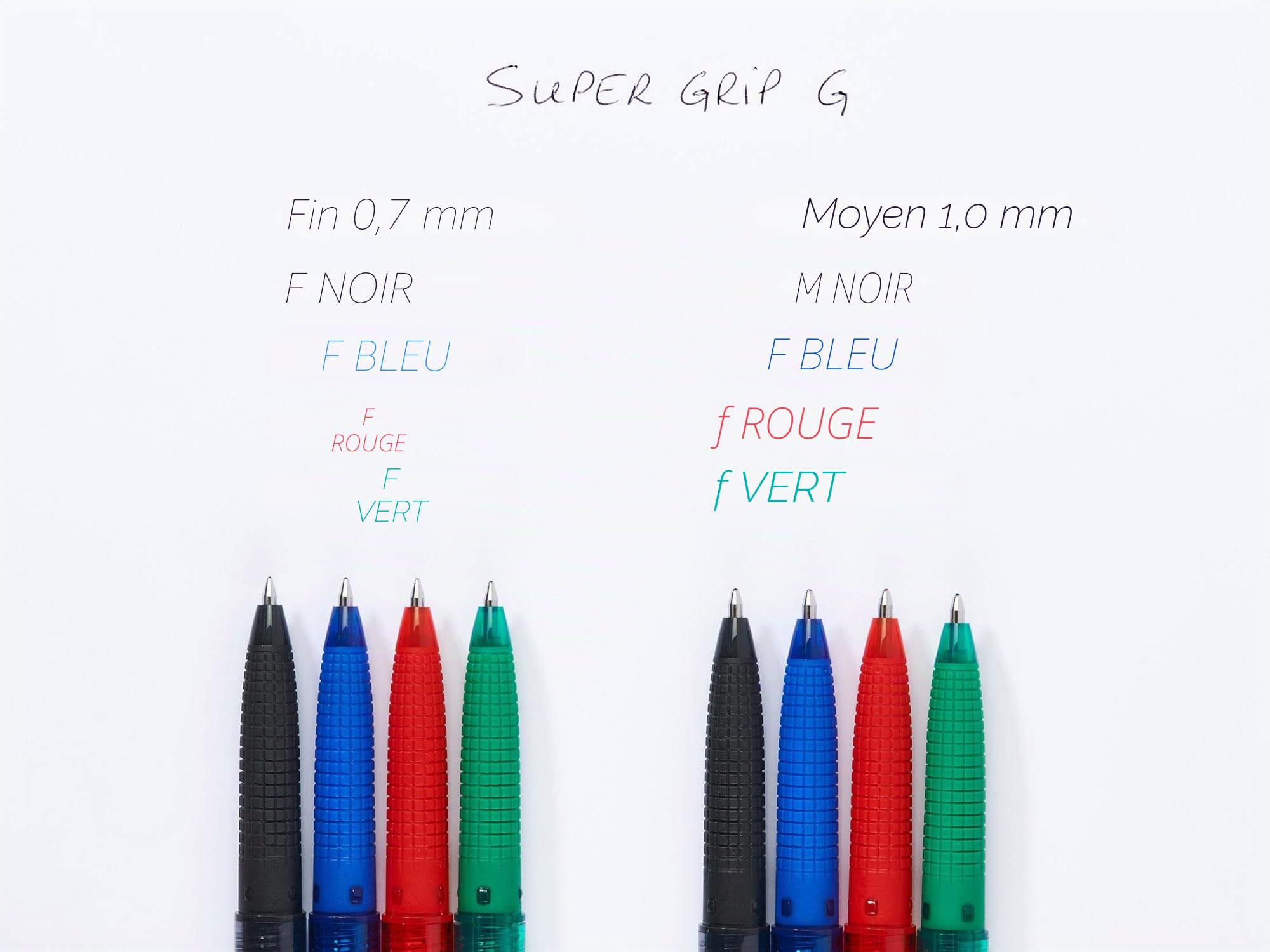 pilot-super-grip-g-stylo-bille-r-tractable-lot-de-6-bleu-pointe-moyenne-1-mm image 5