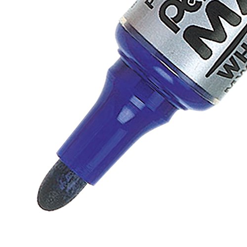 pentel-maxiflo-mwl5m-co-marqueur-tableau-blanc-pointe-ogive-lot-de-12-bleu image 8