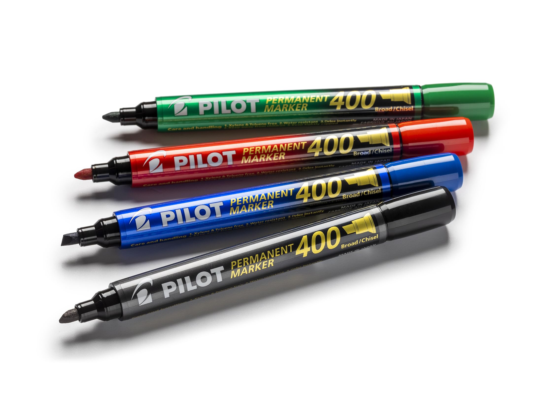 pilot-sca-400-marqueur-permanent-noir-pointe-biseaut-e-4-5-mm-lot-de-4 image 4