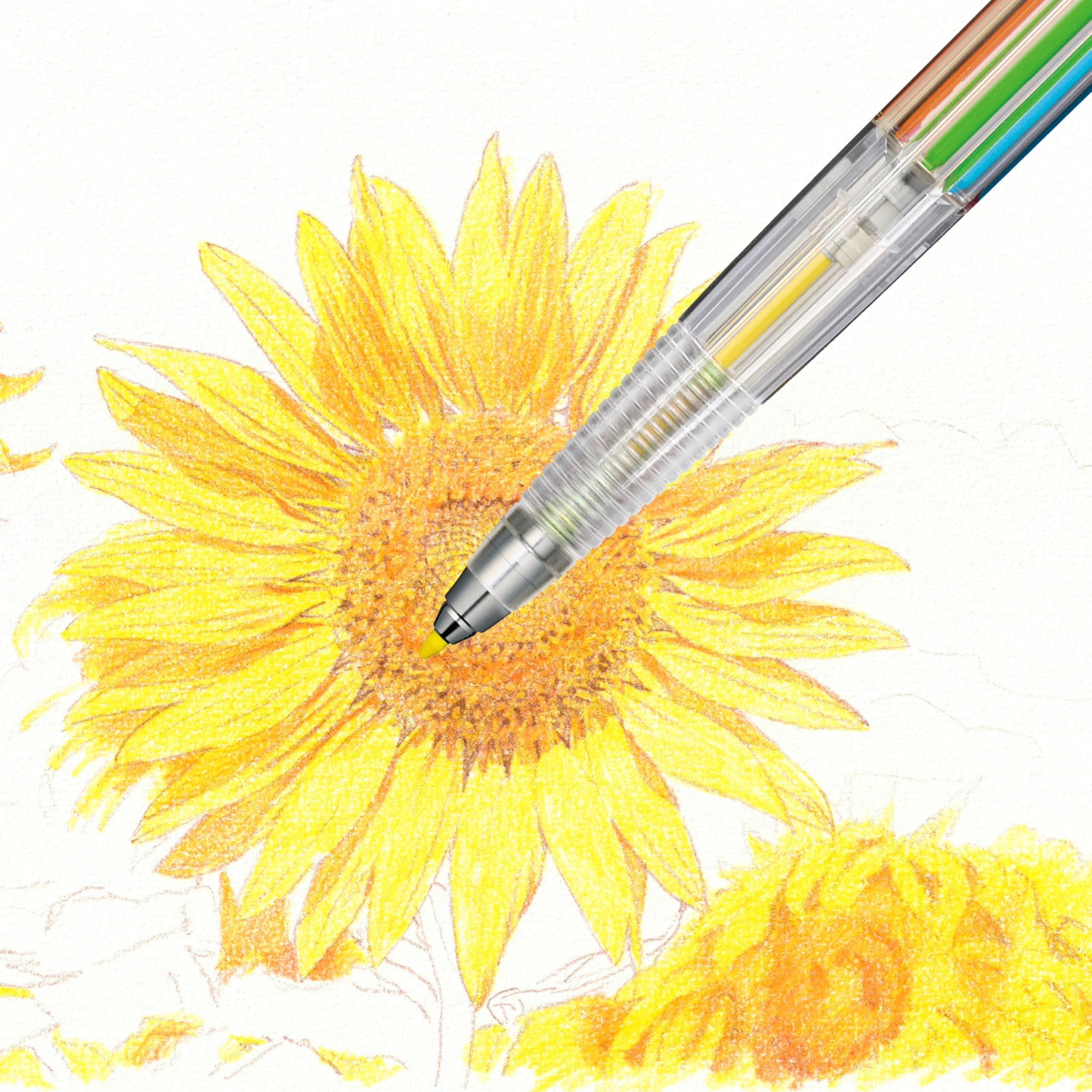 pentel-art-multi-8-xph804st-porte-mines-8-couleurs-2-0-mm-kit-12-recharges-taill image 6