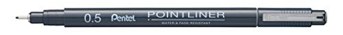 pentel-arts-pointliner-s20p-feutre-technique-0-5-mm-gris-lot-de-12 image 8