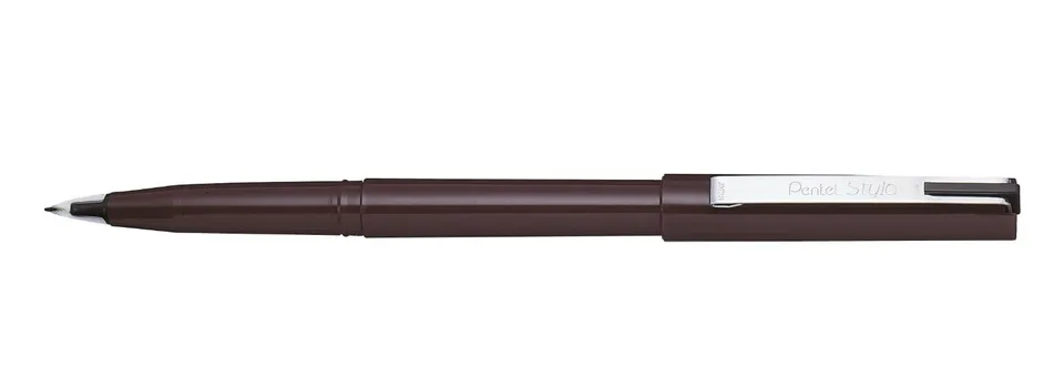 pentel-jm20-tradio-feutre-plume-encre-noire-lot-de-12 image 1