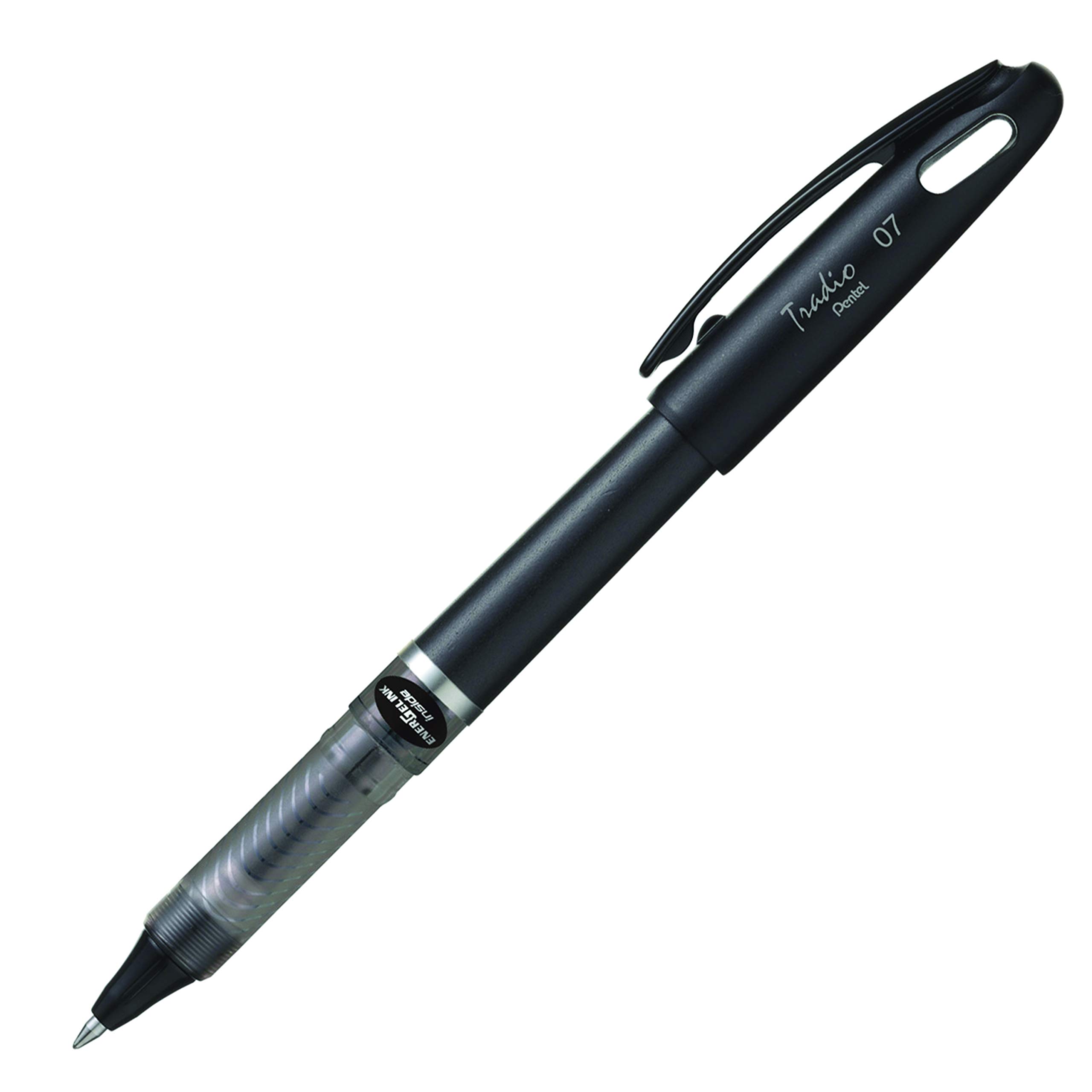 pentel-energel-tradio-lot-de-12-rollers-gel-pointe-0-7-mm-encre-noire image 1
