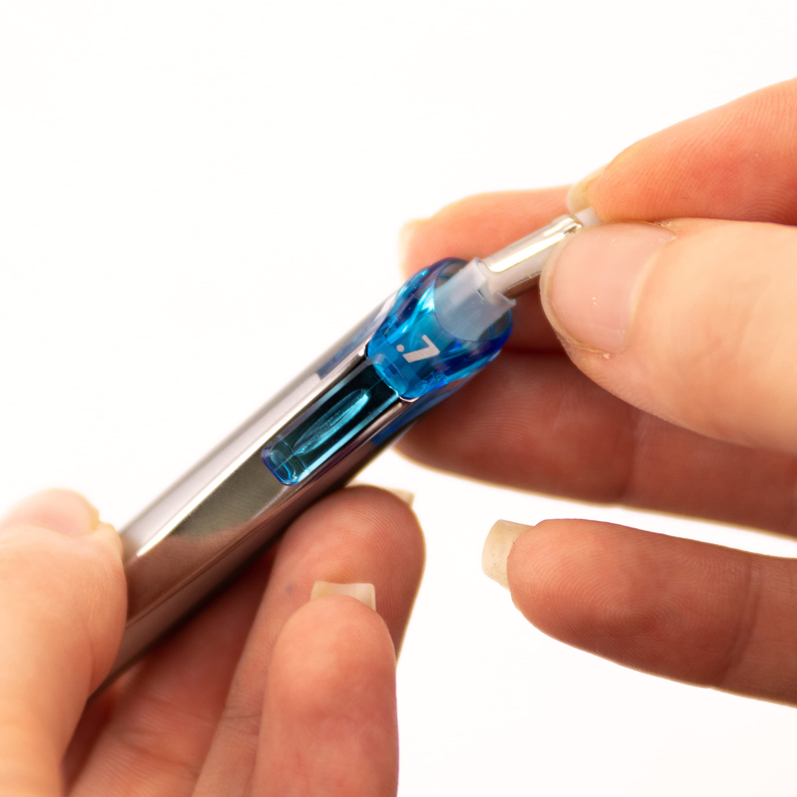 pentel-pl77-s-porte-mines-rechargeable-0-7-mm-aluminium-bleu-ciel-lot-de-12 image 8
