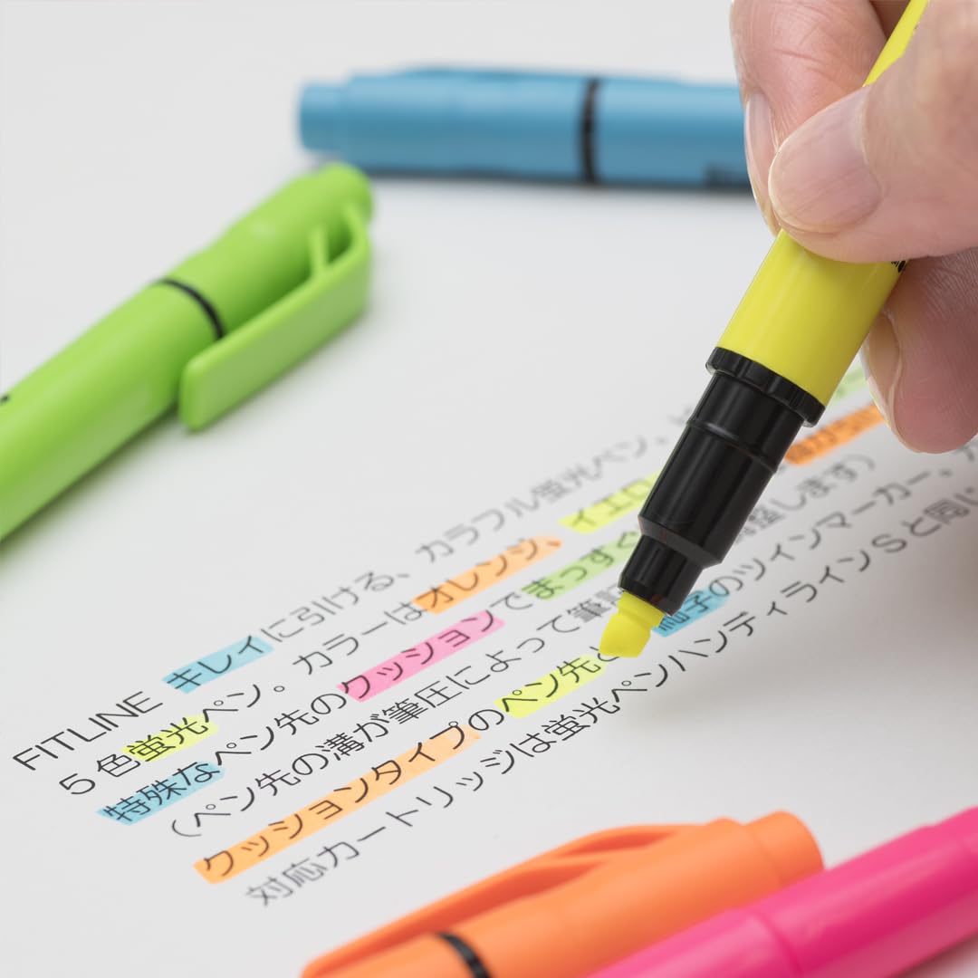 pentel-twin-checker-slw8-lot-de-12-surligneurs-bi-pointe-jaune-et-bleu-encre-flu image 6