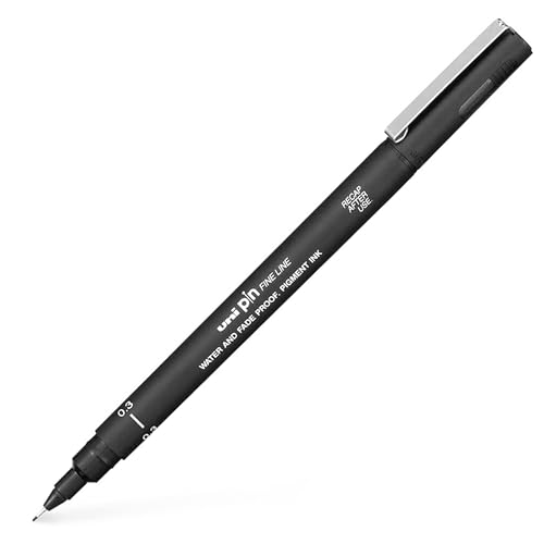 uni-ball-uni-pin-stylo-dessin-technique-pointe-fine-0-3-mm-noir-lot-de-2 image 4