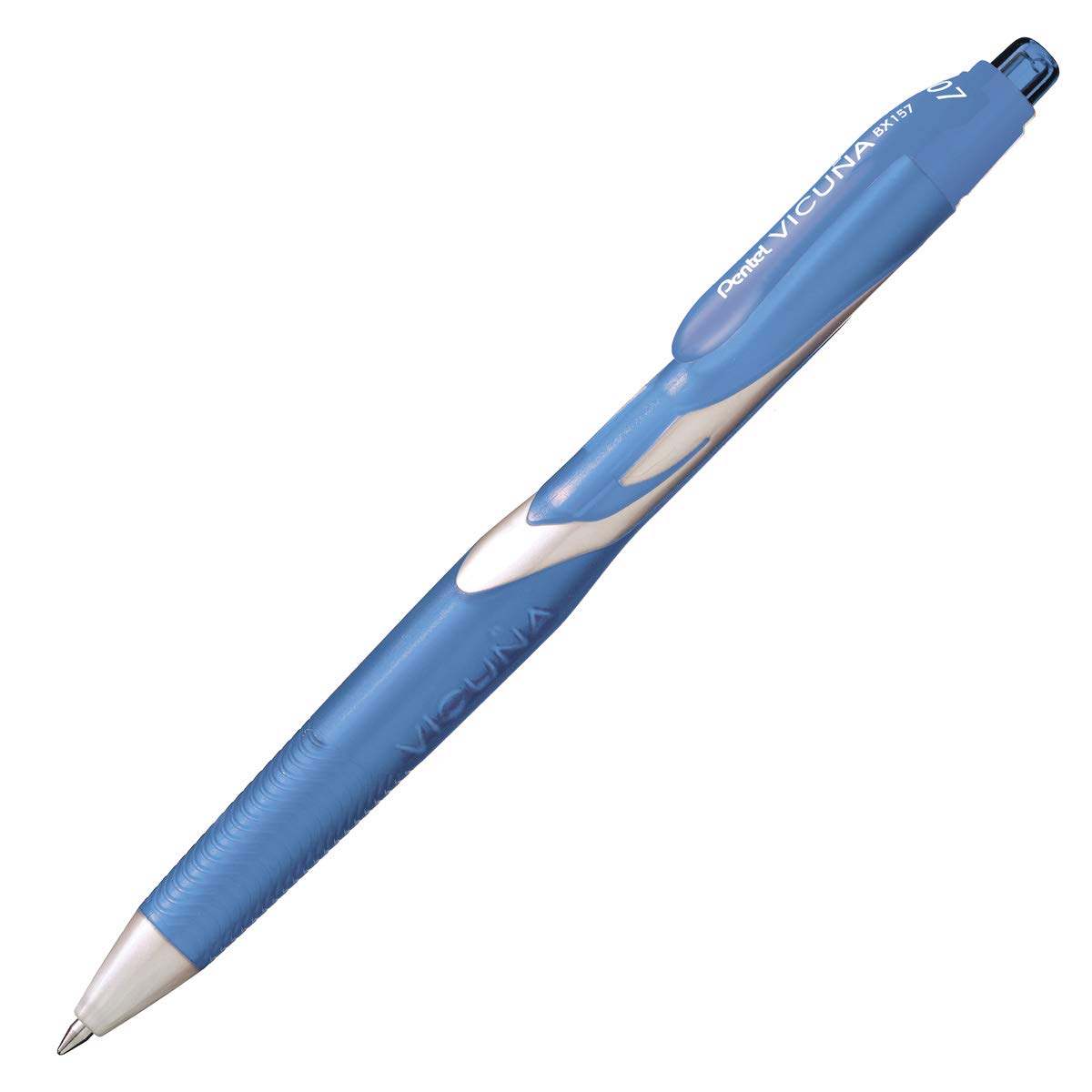 pentel-vicuna-stylo-bille-r-tractable-rose-lot-de-12-pointe-fine-0-7-mm image 5