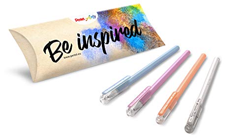 pentel-arts-hybrid-milky-k108-p-roller-encre-gel-pastel-pack-de-4-bleu-violet-or image 6