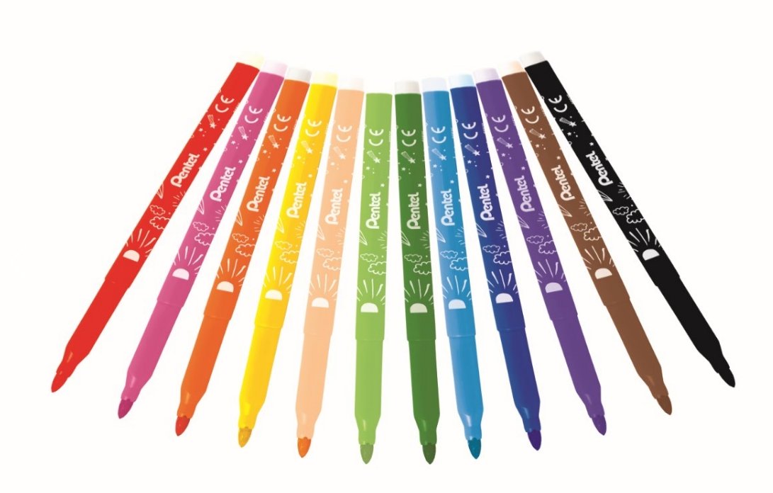 pentel-arts-scs2e-12-feutres-de-coloriage-lavables-pack-12-couleurs image 6