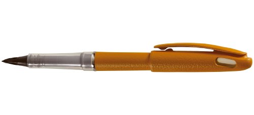 pentel-tradio-lot-de-12-feutres-plume-rechargeables-noir-corps-cuir-vermillon-0- image 6