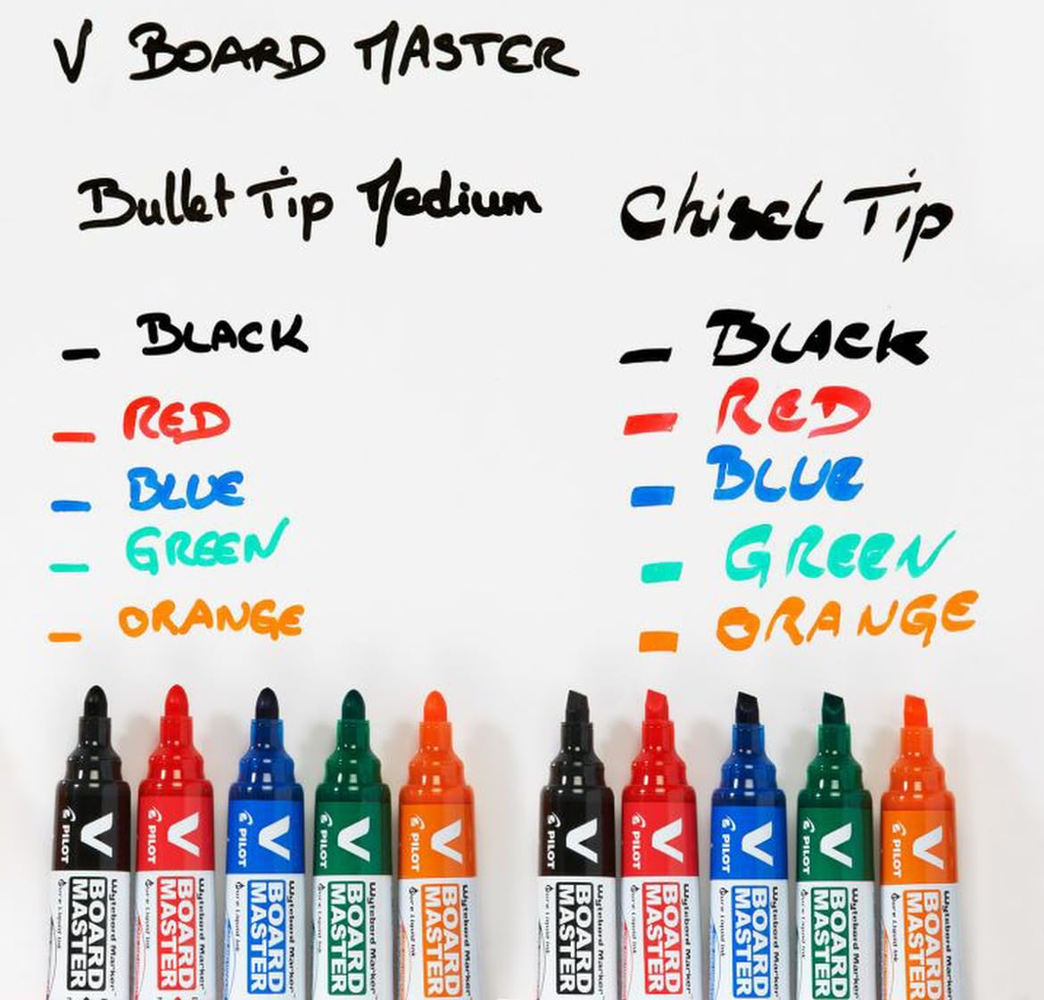 pilot-v-board-master-marqueur-tableau-blanc-rechargeable-pochette-de-5-assortis image 8