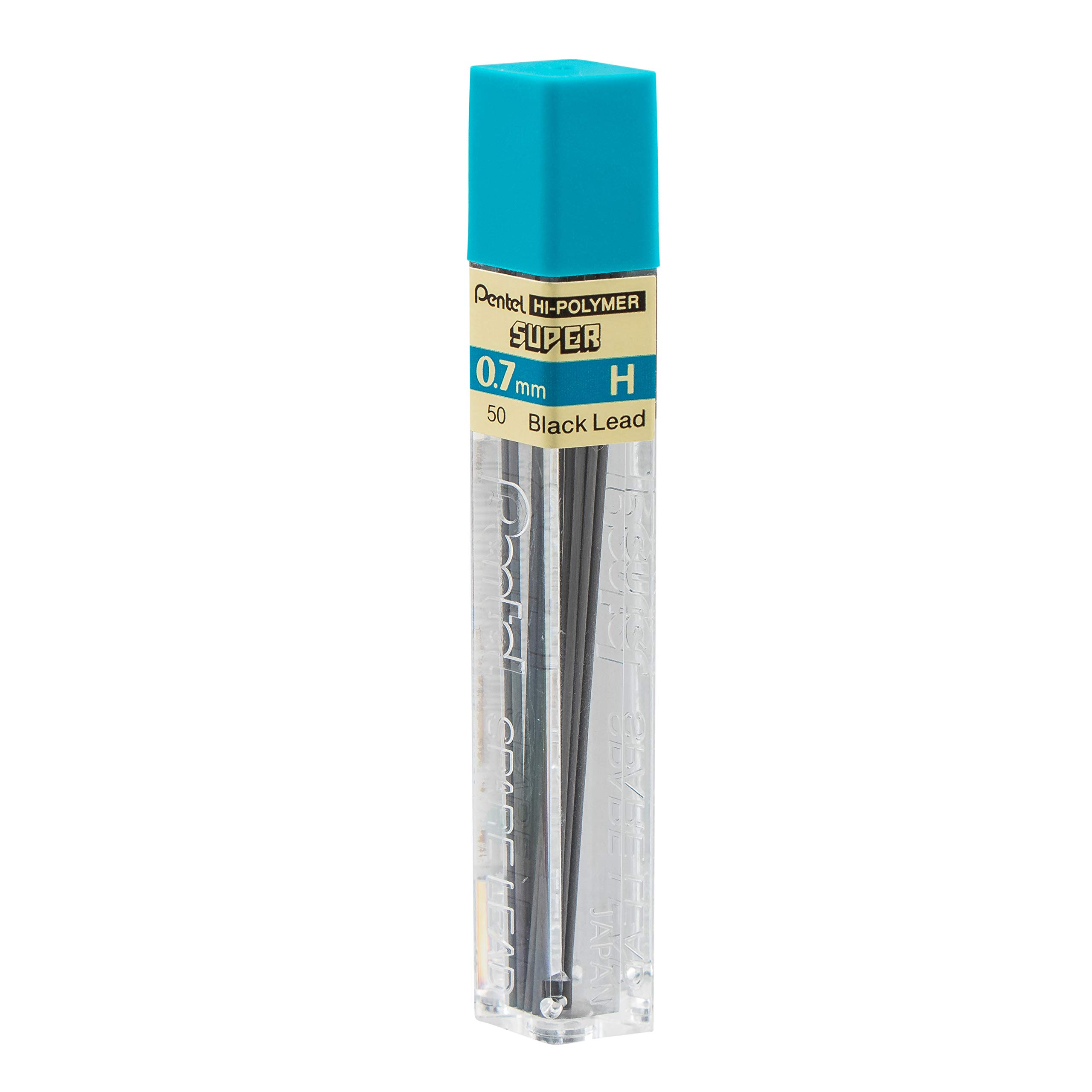 pentel-50-h-mines-0-7-mm-h-lot-de-12-tuis-hi-polymer-super image 2