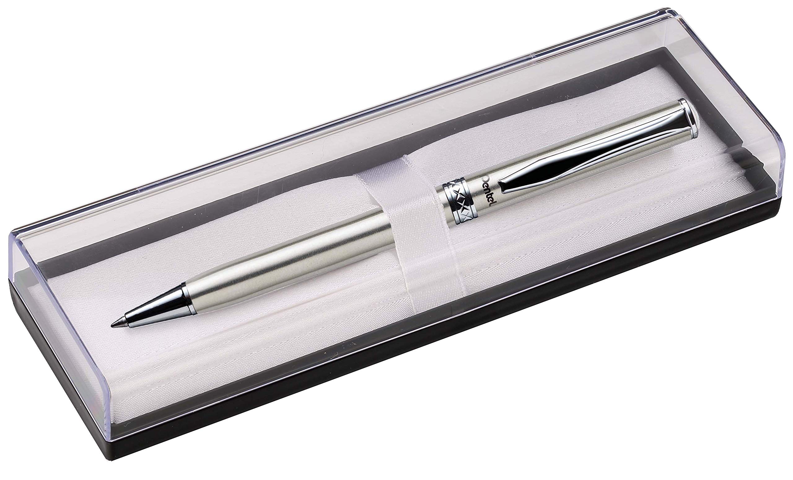 pentel-sterling-stylo-bille-r-tractable-cr-me-0-7-mm-noir image 6