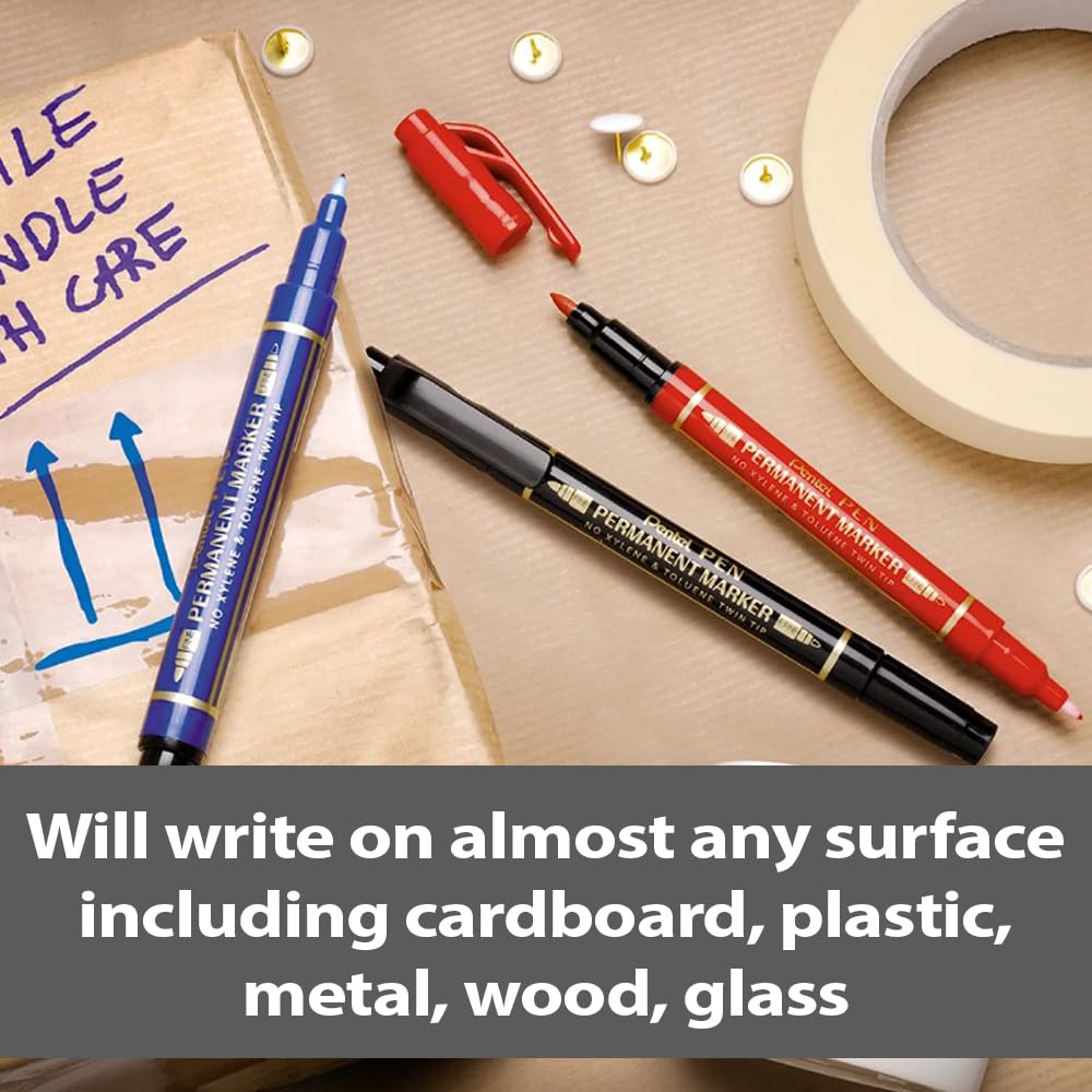 pentel-n75w-ce-pentel-pen-marqueur-permanent-double-pointe-fine-extra-fine-bleu- image 3