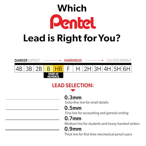 pentel-super-hi-polymer-c29bphb6-mine-hb-0-9-mm-lot-de-6-tubes image 7