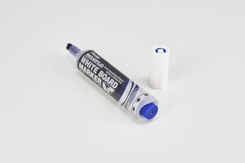 pentel-maxiflo-mwl6-marqueur-tableau-blanc-pointe-biseaut-e-lot-de-12-bleu image 7