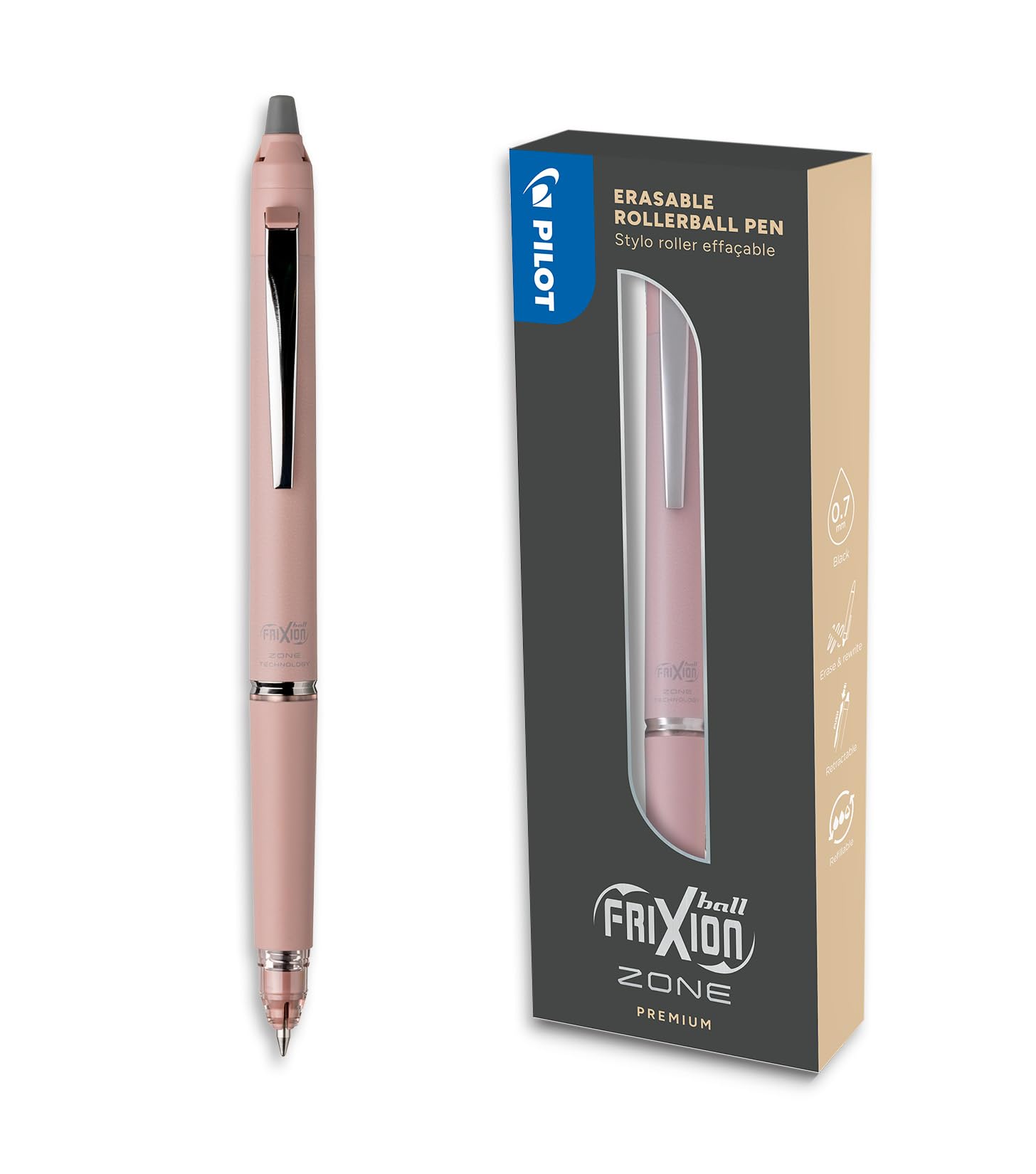 pilot-frixion-ball-zone-gris-roller-effa-able-premium-r-tractable-en-coffret-cad image 5