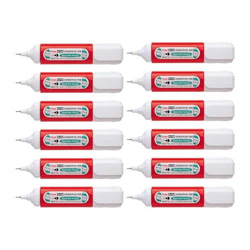 pentel-zlc31-wf-lot-de-12-correcteurs-liquides-12-ml-pointe-microfine image 2