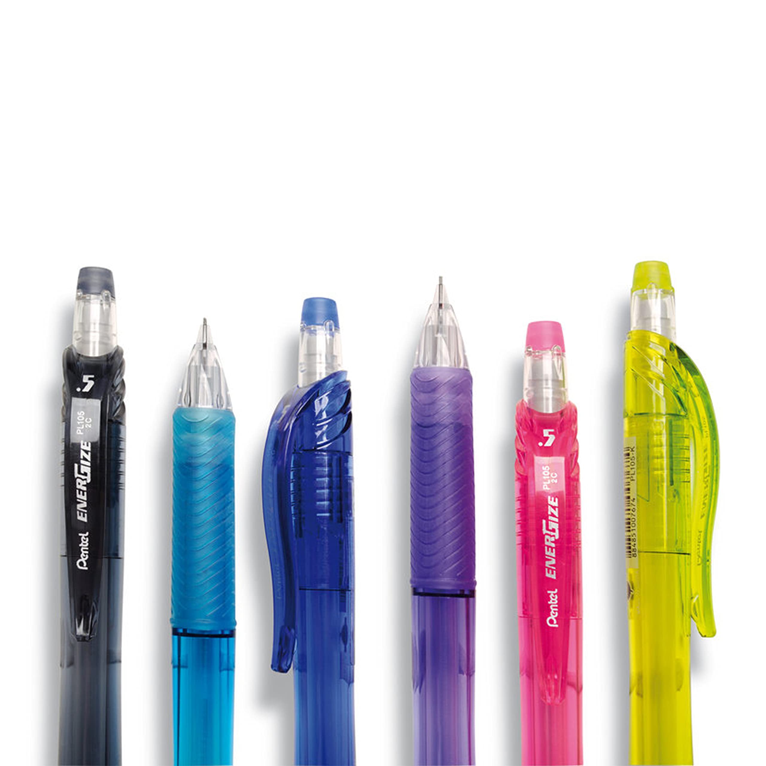 pentel-pl105-p-porte-mine-aluminium-rose-lot-de-12 image 5