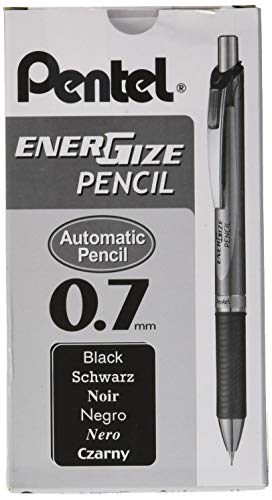 pentel-pl77-a-porte-mine-0-7-mm-aluminium-noir-lot-de-12 image 4