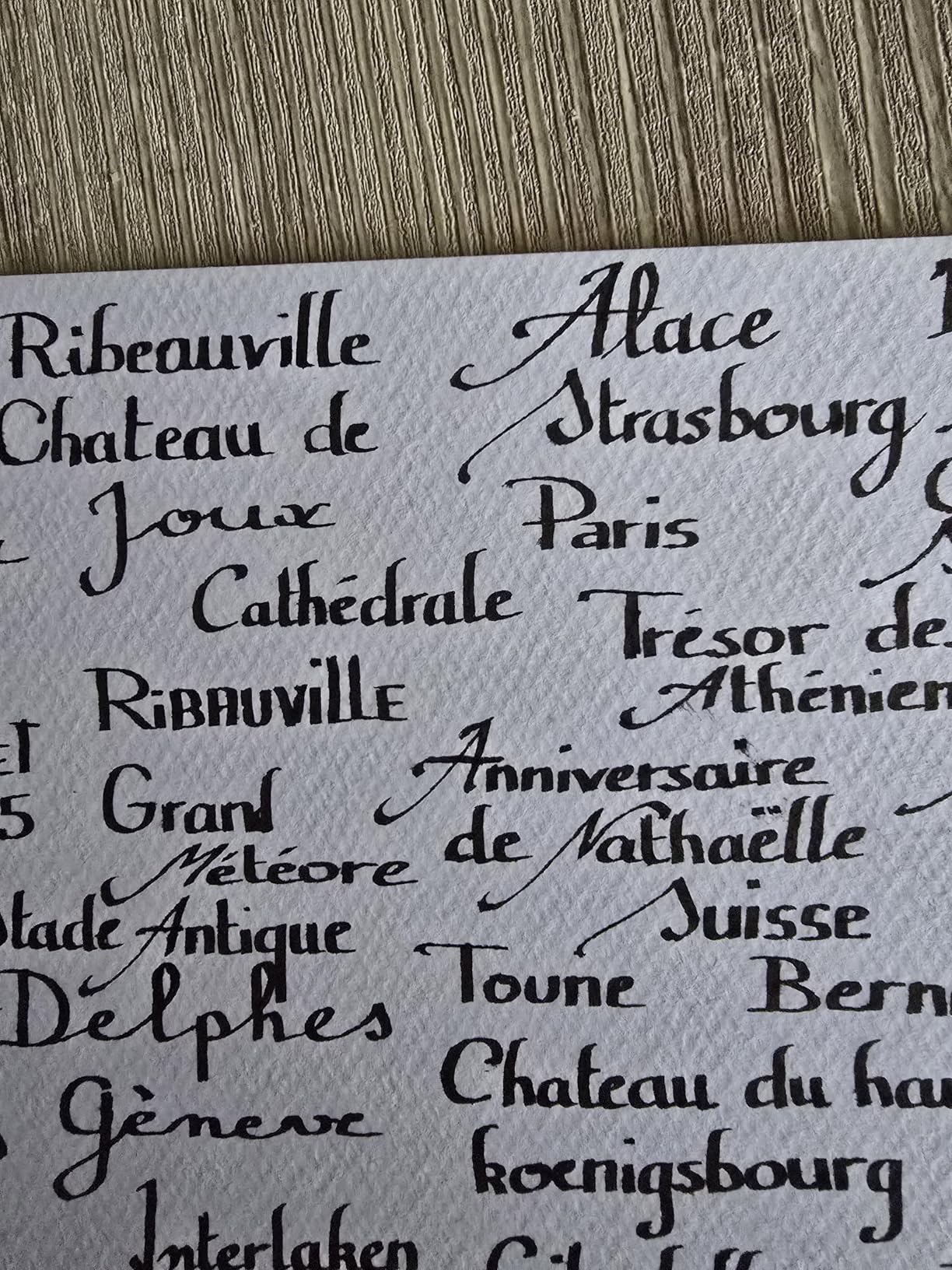 Excellent pour la calligraphie moderne