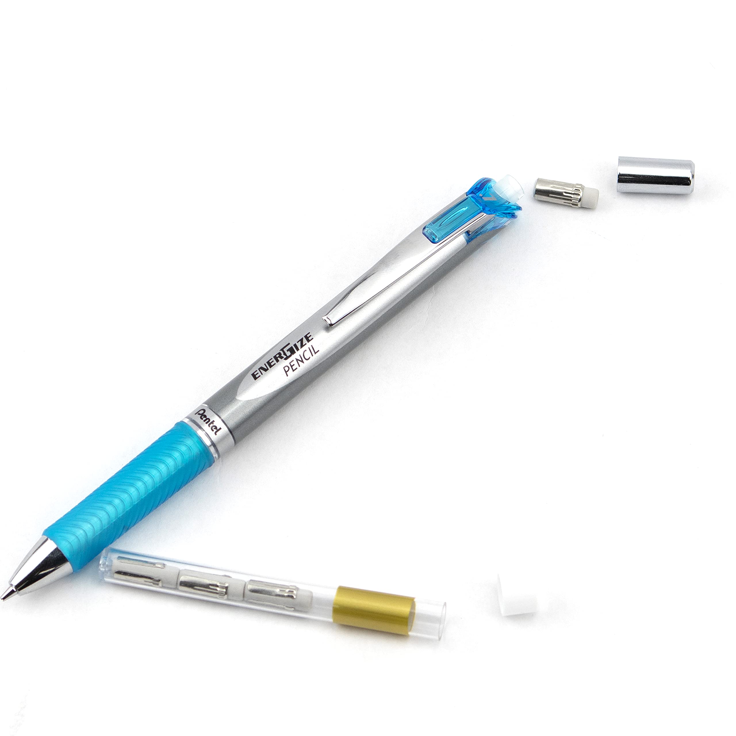 pentel-pl77-s-porte-mines-rechargeable-0-7-mm-aluminium-bleu-ciel-lot-de-12 image 5