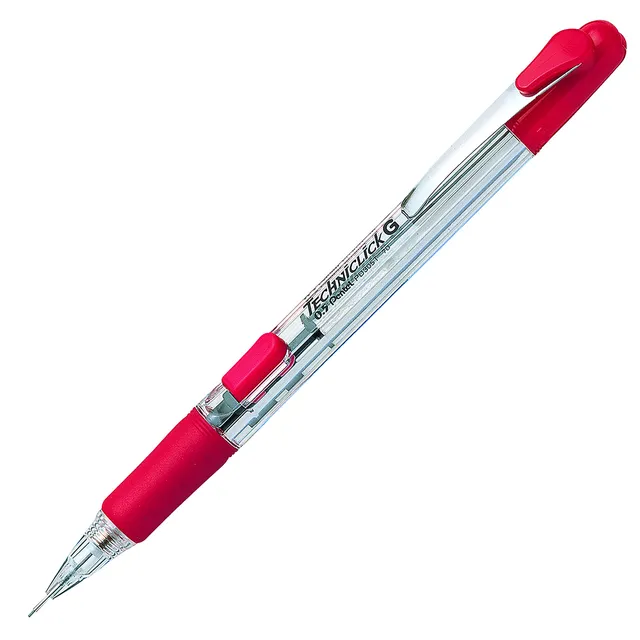 pentel-techniclick-porte-mine-0-5-mm-rose-bouton-lat-ral-lot-de-12 image 1
