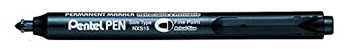 pentel-pen-nxs15-ao-marqueur-permanent-r-tractable-noir-pointe-conique-moyenne-l image 3