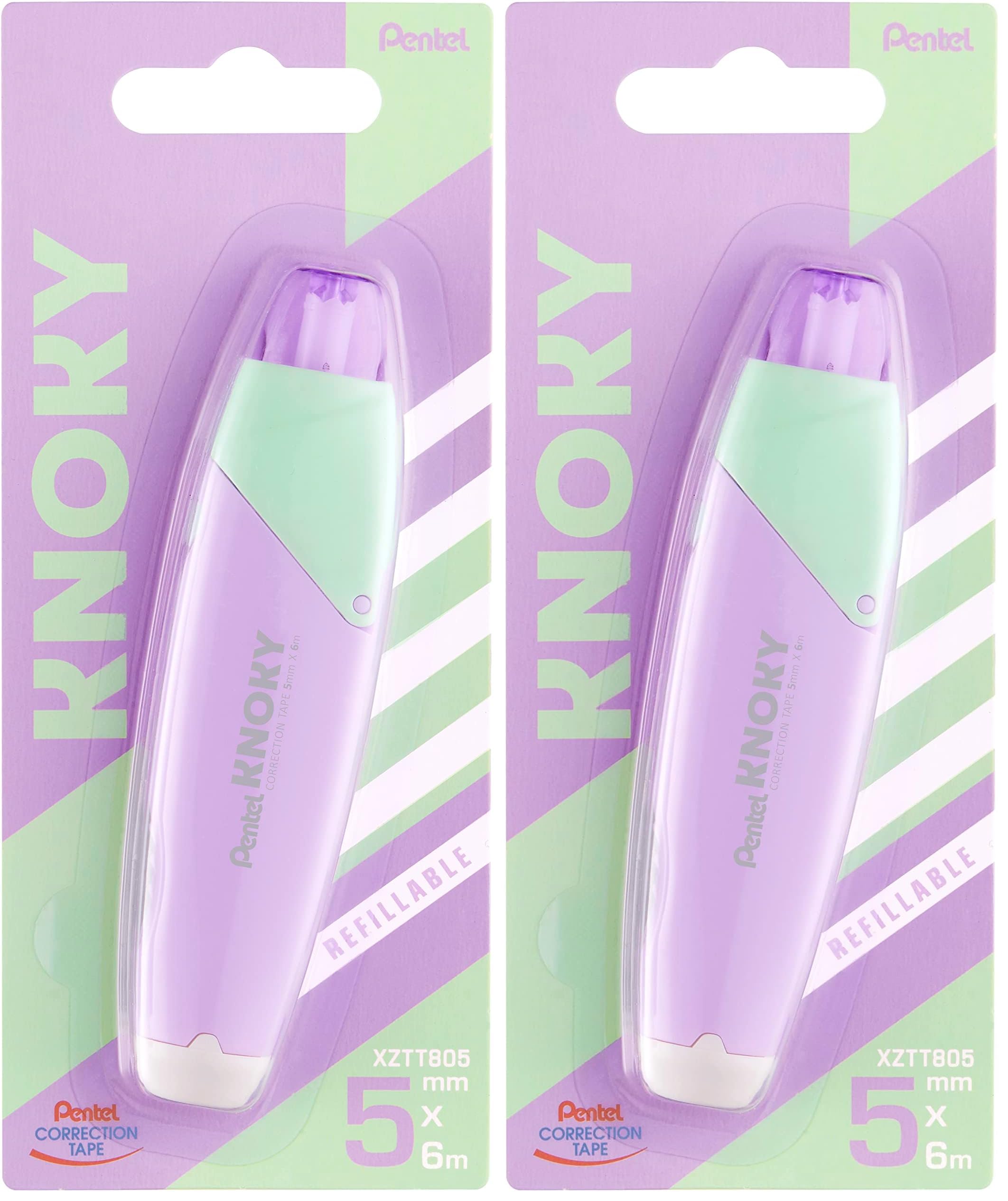 pentel-knoky-xztt805-ruban-correcteur-r-tractable-rechargeable-5-mm-x-6-m-violet image 6