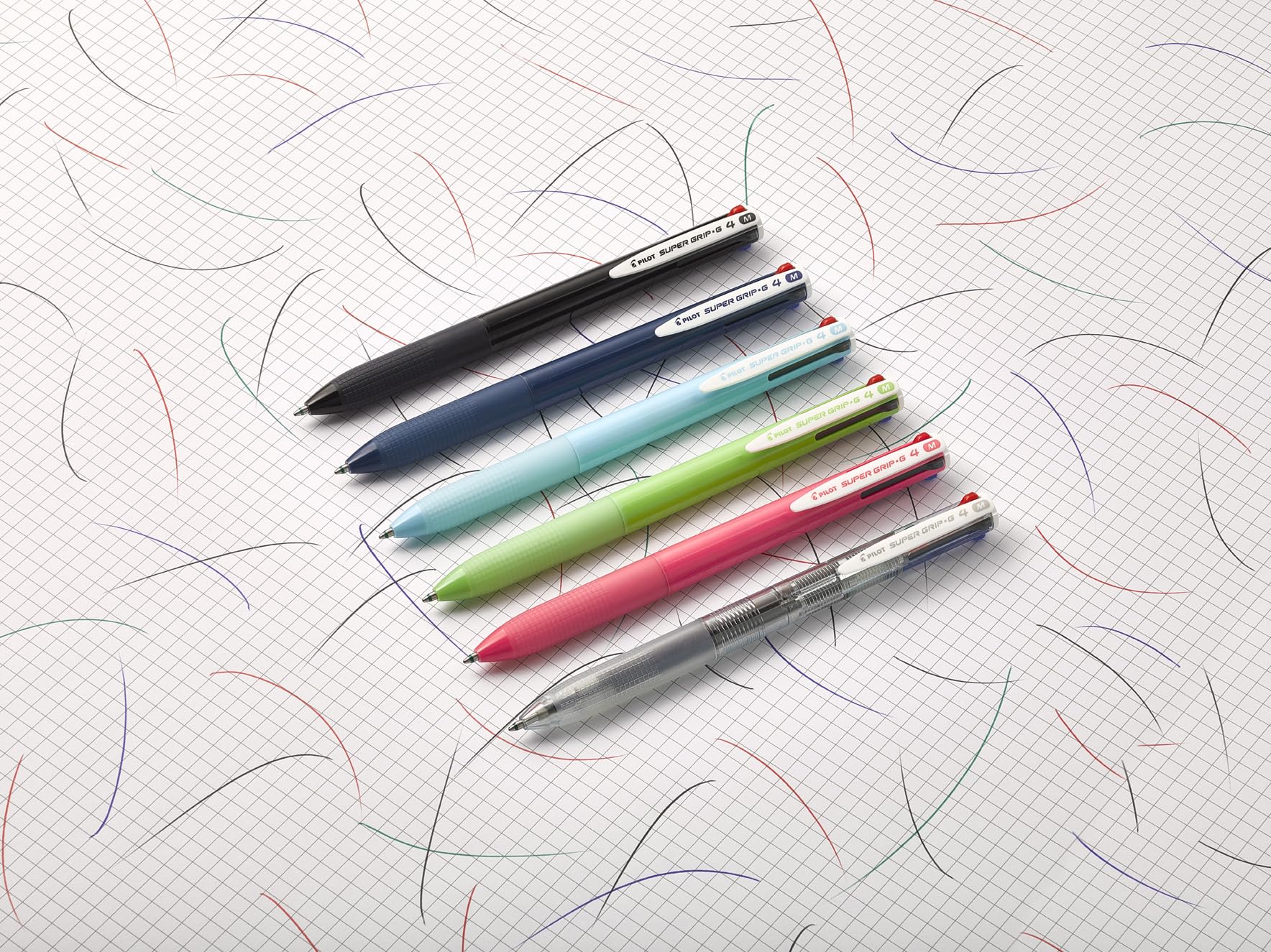pilot-super-grip-g-4-couleurs-stylo-bille-r-tractable-pointe-moyenne-lot-de-2-bl image 8
