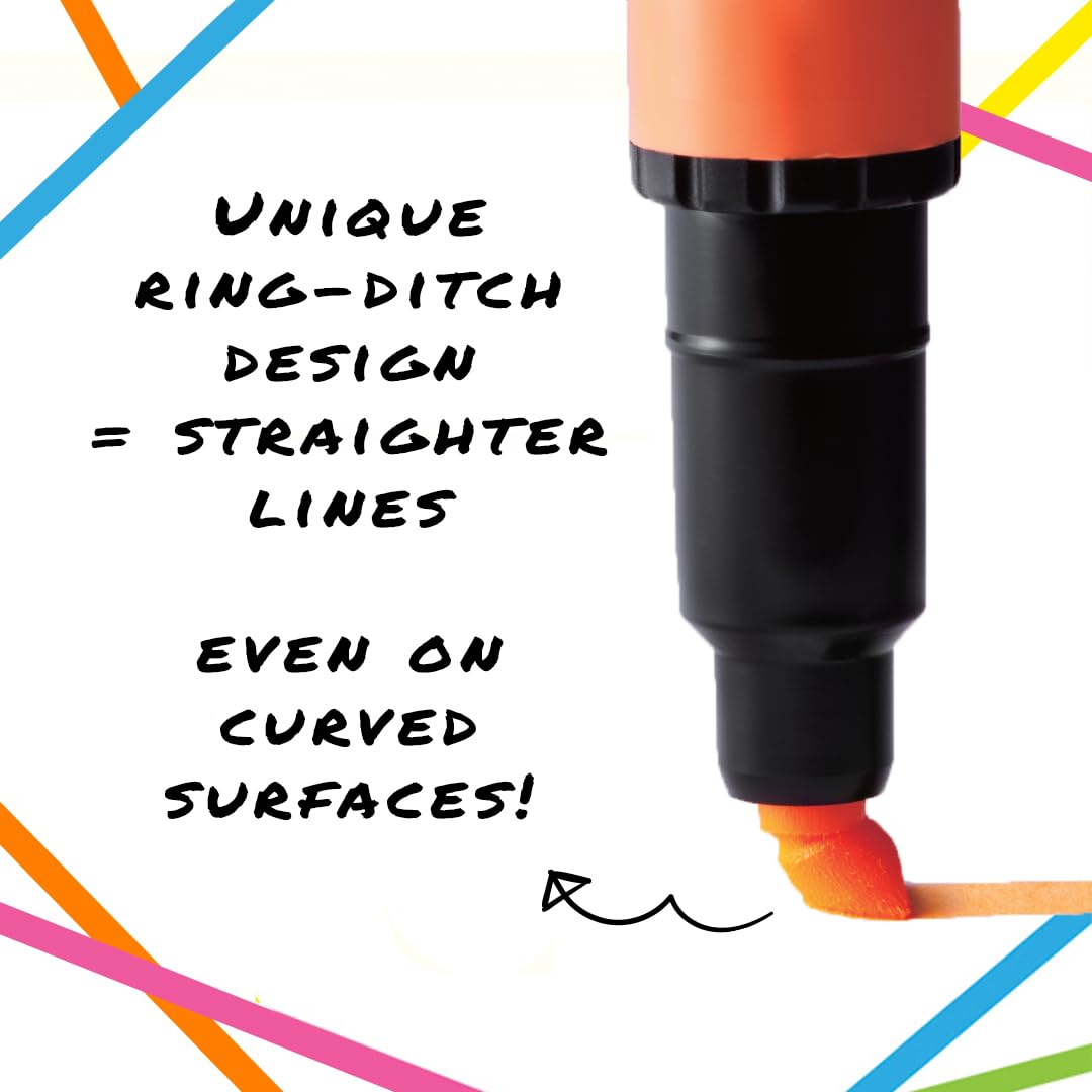 pentel-twin-checker-slw8-lot-de-12-surligneurs-bi-pointe-jaune-et-bleu-encre-flu image 4