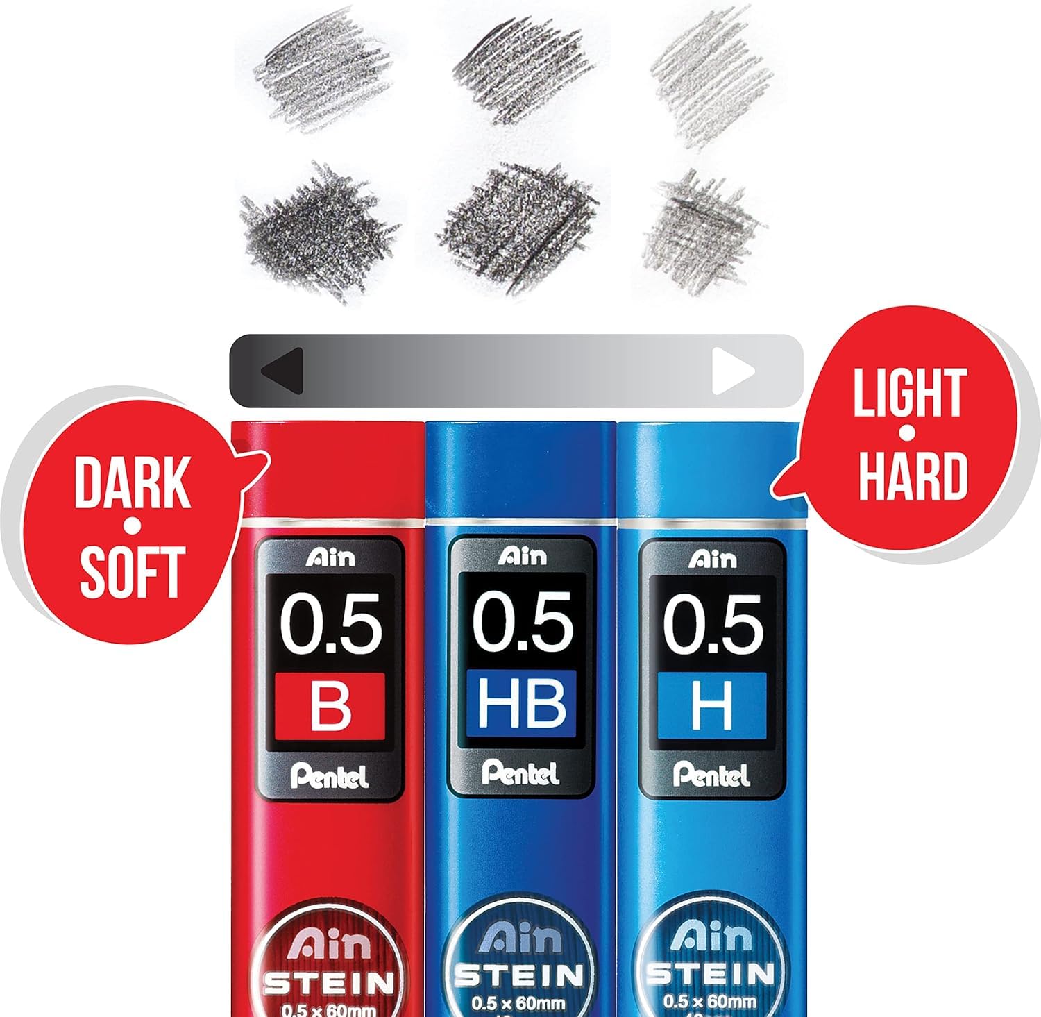 pentel-ain-stein-h-0-5-mm-mines-porte-mines-lot-de-12-tuis-de-40 image 6