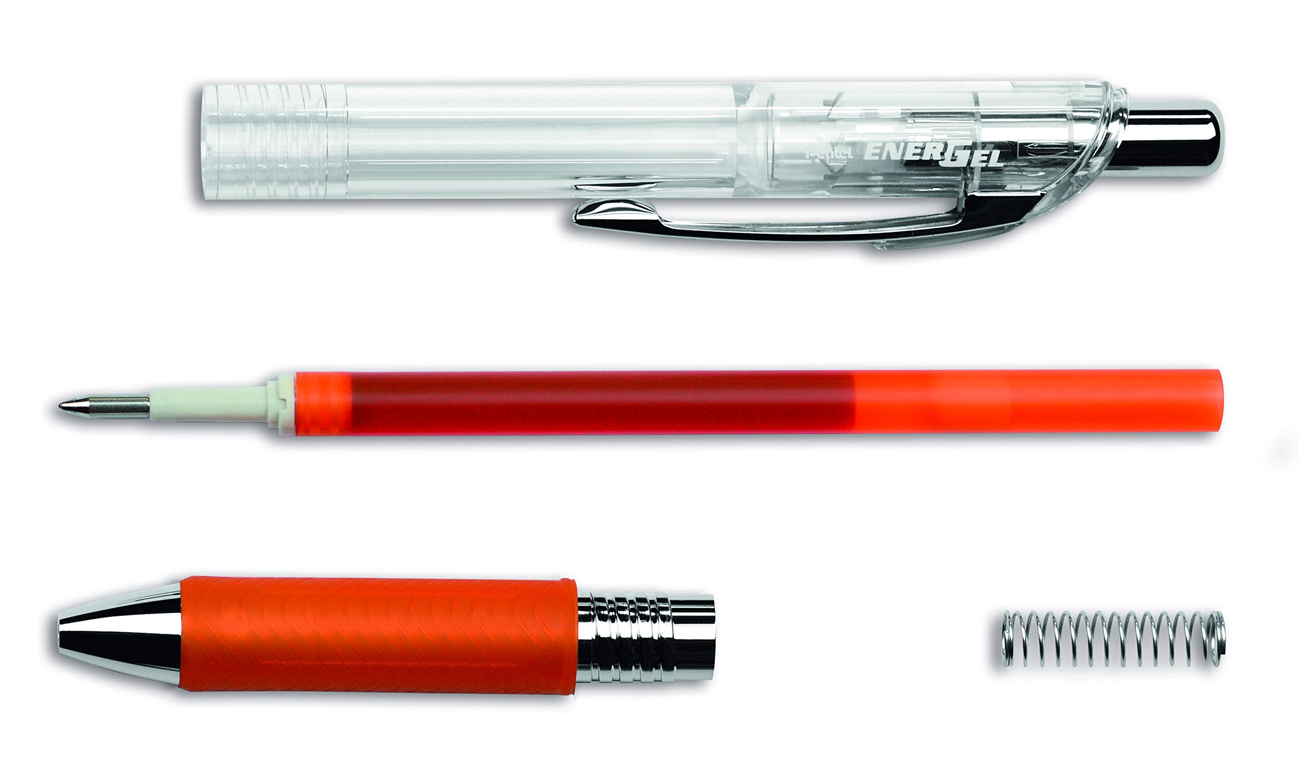 pentel-energel-pure-bl77tle-roller-gel-r-tractable-0-7-mm-orange-lot-de-12 image 5