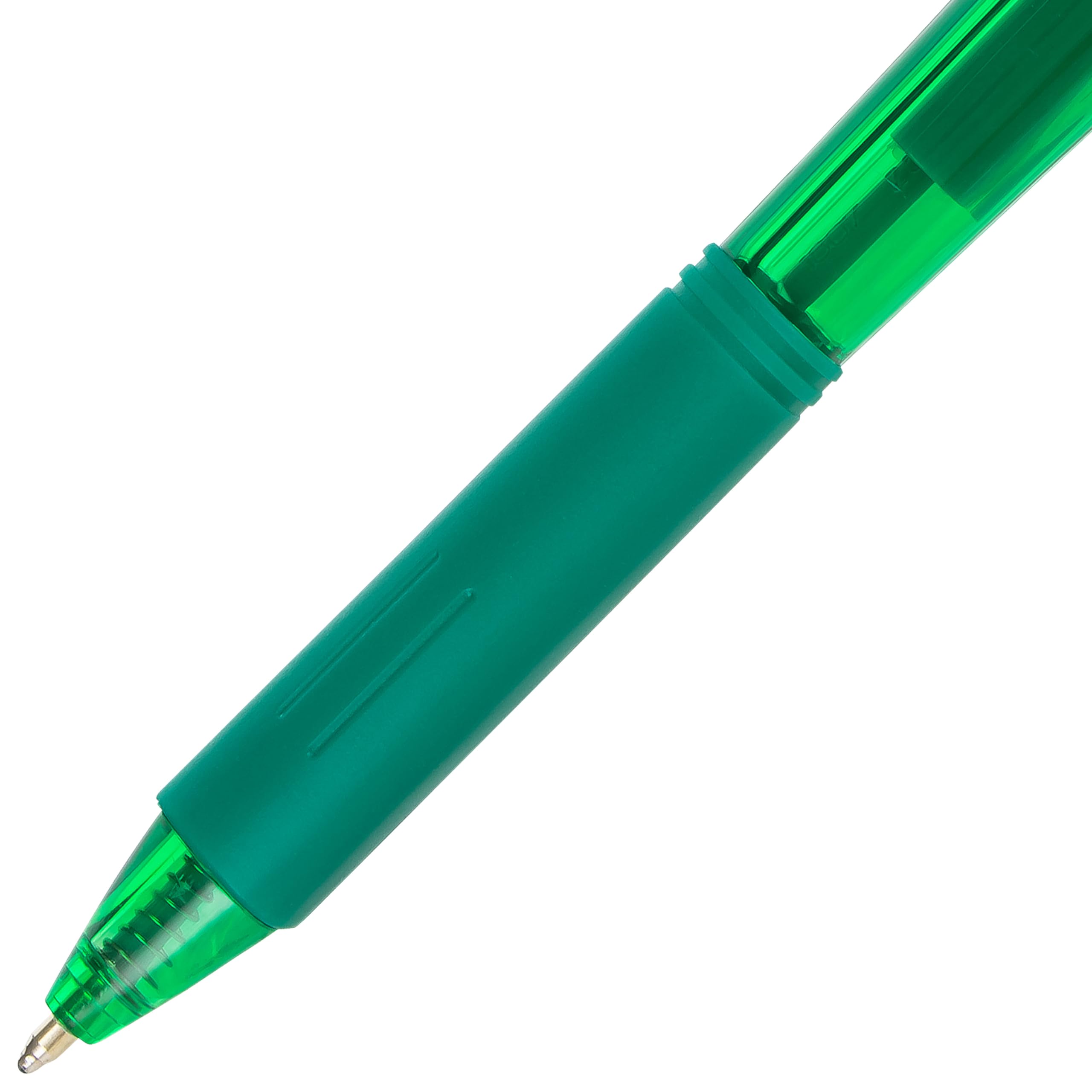 pentel-wow-stylo-bille-r-tractable-triangulaire-1-mm-vert-lot-de-12 image 5