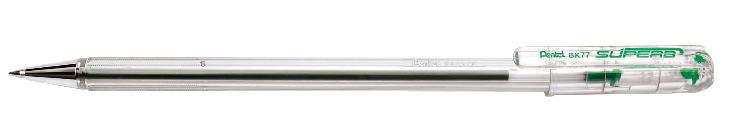 pentel-superb-bk77f-stylo-bille-0-7-mm-rose-lot-de-12 image 7