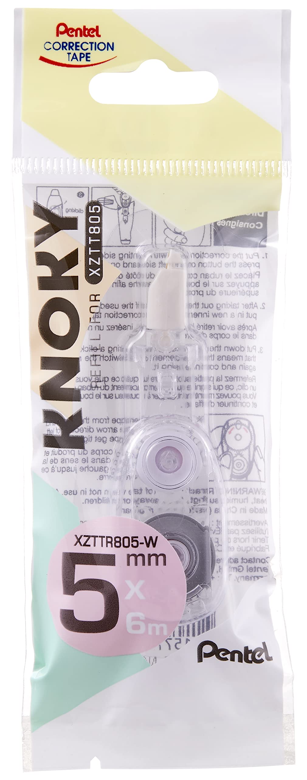 pentel-knoky-xzttr805-recharge-ruban-correcteur-5-mm-x-6-m image 1
