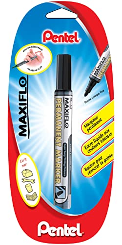 pentel-maxiflo-nlf50-marqueur-permanent-pointe-conique-moyenne-1-1-mm-noir image 4