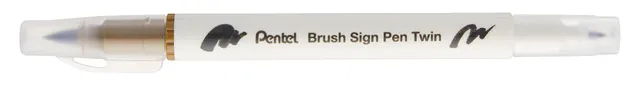 pentel-arts-brush-sign-pen-twin-sesw30c-bois-brut-lot-de-10-feutres-pinceau-bi-p image 1