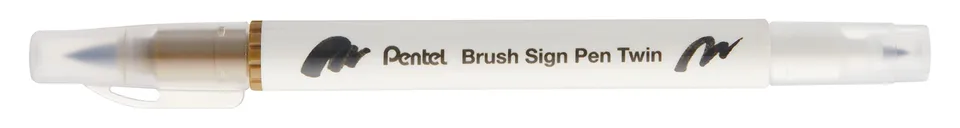pentel-arts-brush-sign-pen-twin-sesw30c-bois-brut-lot-de-10-feutres-pinceau-bi-p image 1