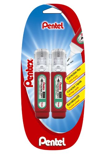 pentel-zlc31w-lot-de-2-correcteurs-liquide-pointe-micro-fine-12-ml image 1