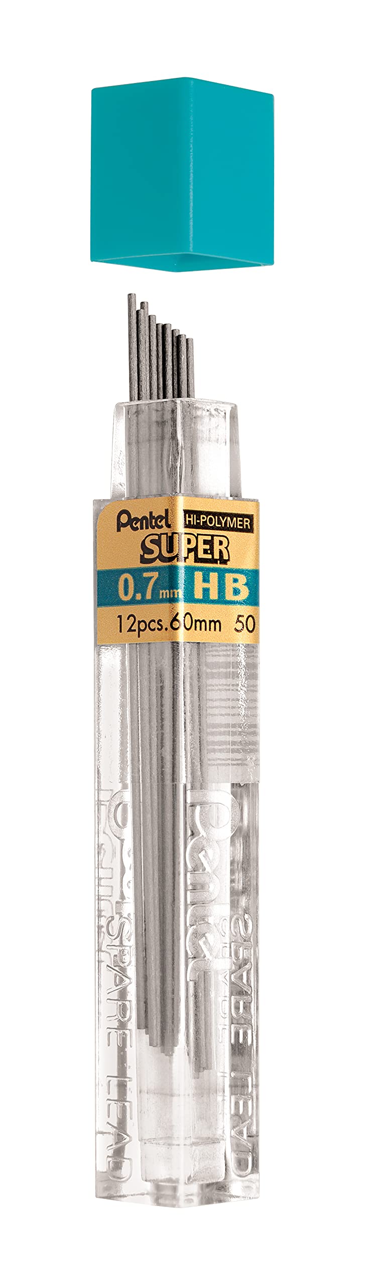 pentel-a317-porte-mines-0-7-mm-canon-fixe-4-mm-corps-bleu-tui-12-mines image 6