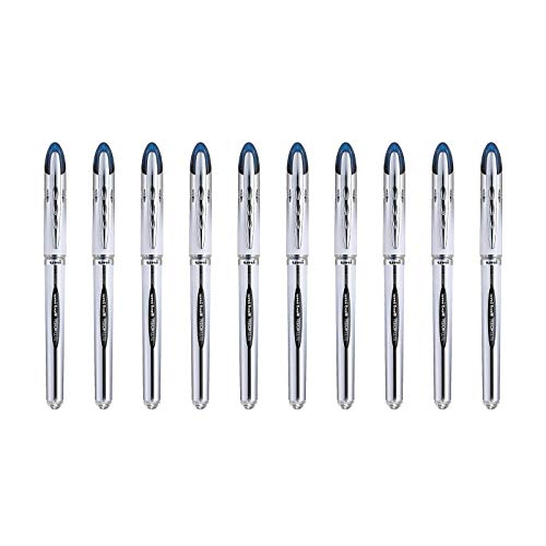 uni-ball-vision-elite-lot-de-10-rollers-encre-liquide-0-8-mm-bleu image 5