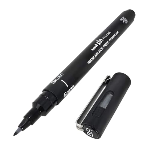 uni-ball-pin-brush-200-s-pinceau-noir-feutre-brush-individuel image 7
