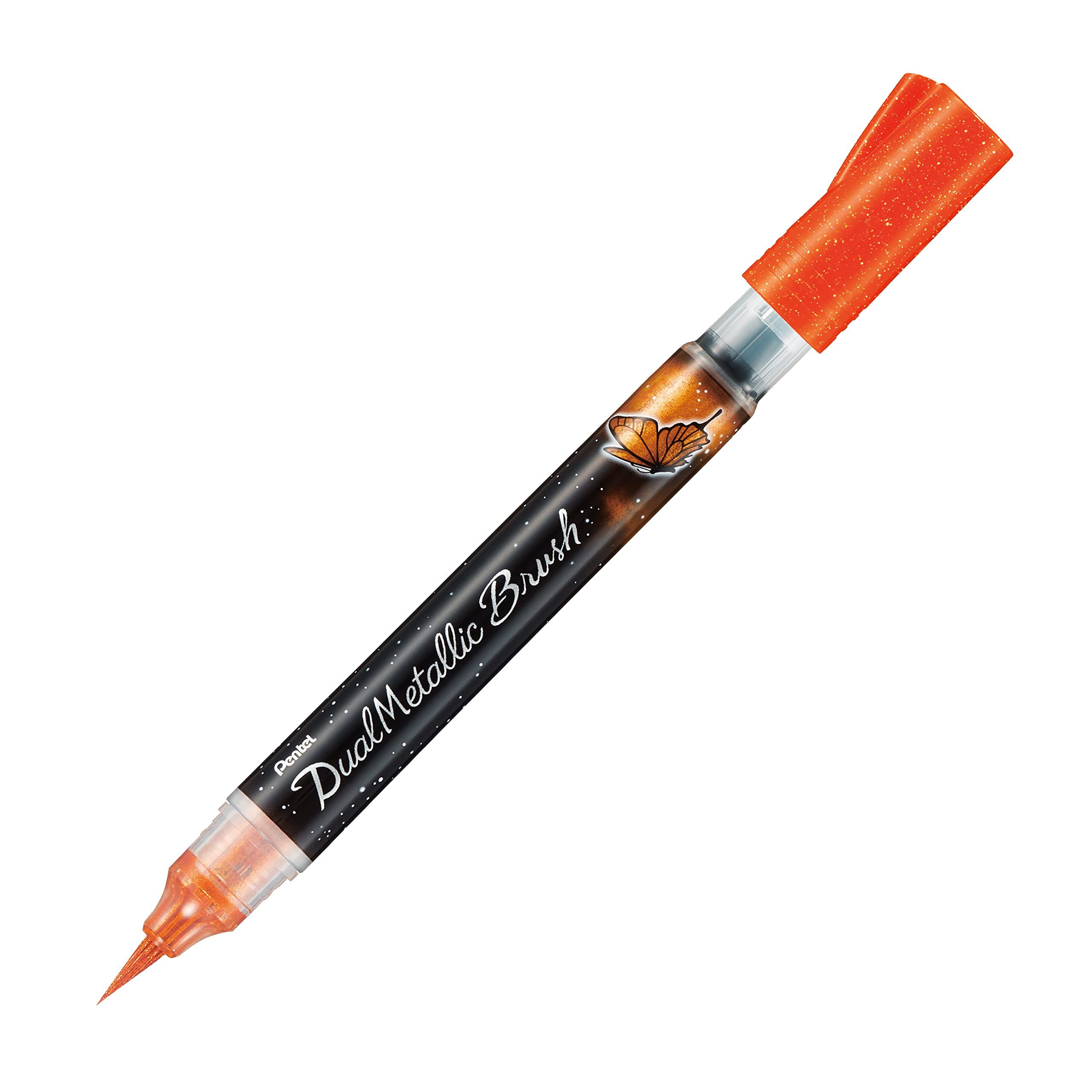 pentel-arts-dual-metallic-brush-xgfh-feutre-pinceau-encre-gel-m-tallis-e-orange- image 7