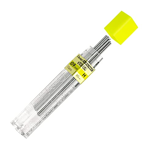 pentel-509-h-mines-0-9-mm-h-lot-de-12-tuis-hi-polymer-super image 6