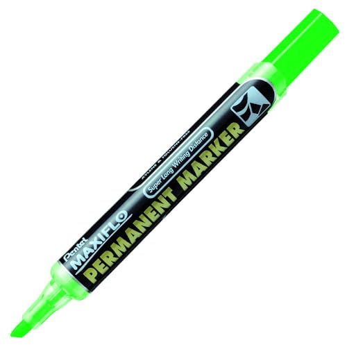pentel-maxiflo-nlf60-do-marqueur-permanent-vert-pointe-biseaut-e-lot-de-12 image 2